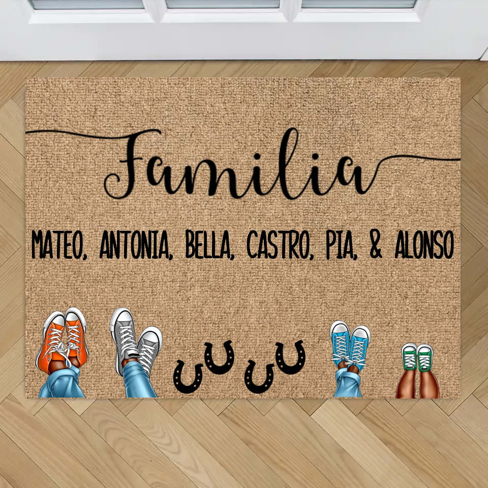 Zapatos y patas - Tapete personalizado
