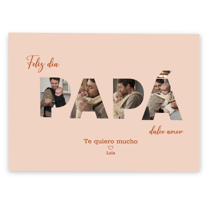 Feliz día papá - Lienzo personalizado - Moroveta