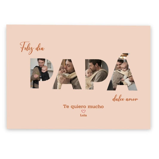 Feliz día papá - Lienzo personalizado - Moroveta
