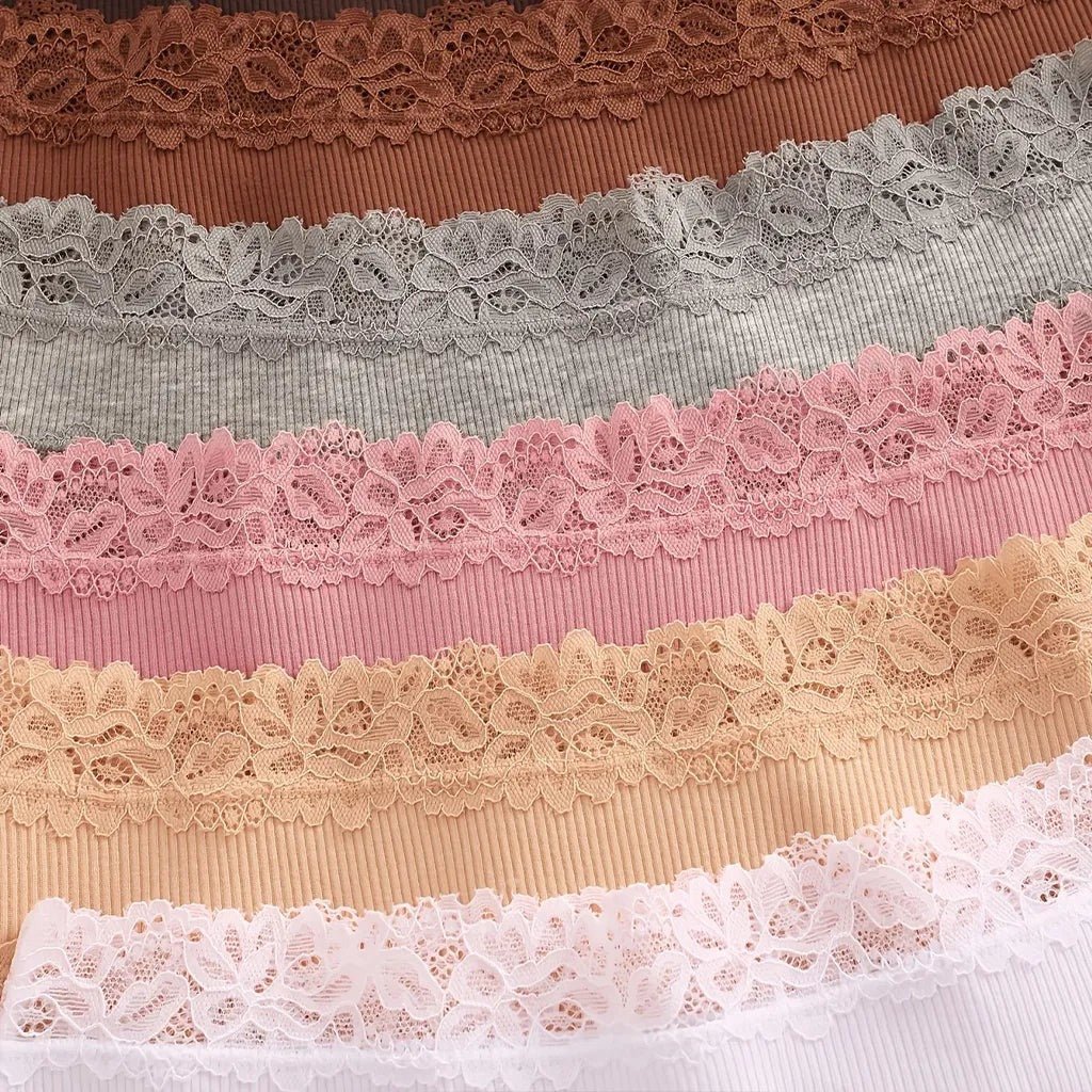 Panties de encaje de algodón - Brasileña de encaje - Compra 4 y llévate 8 - Hipnotelia
