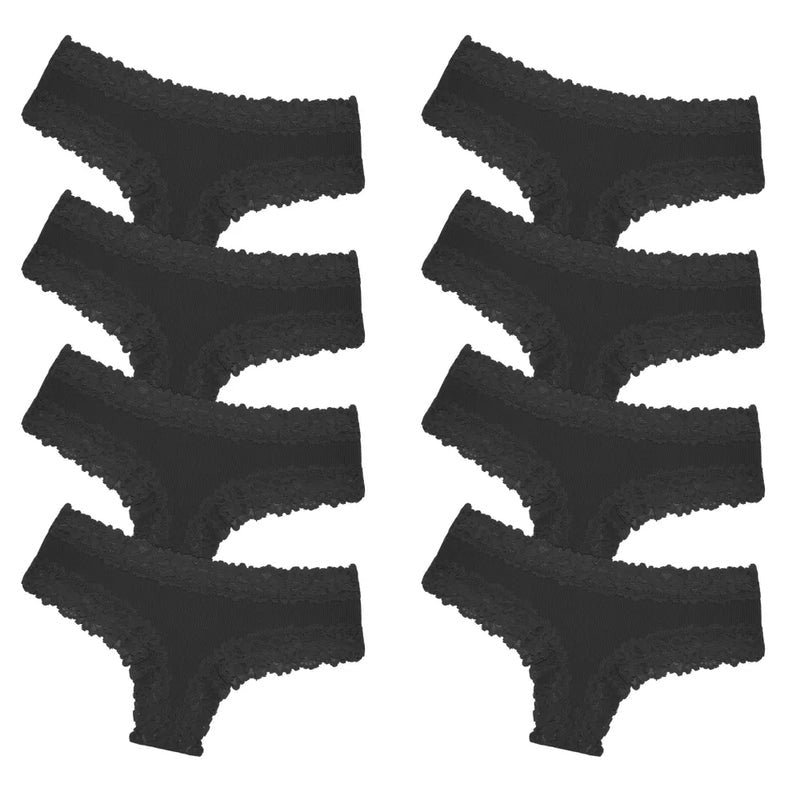 Panties de encaje de algodón - Brasileña de encaje - Compra 4 y llévate 8 - Hipnotelia