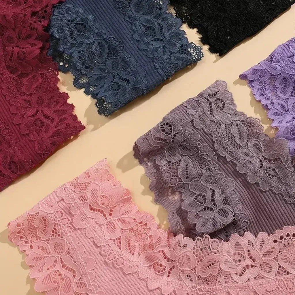 Panties de encaje de algodón - Brasileña de encaje - Compra 4 y llévate 8 - Hipnotelia