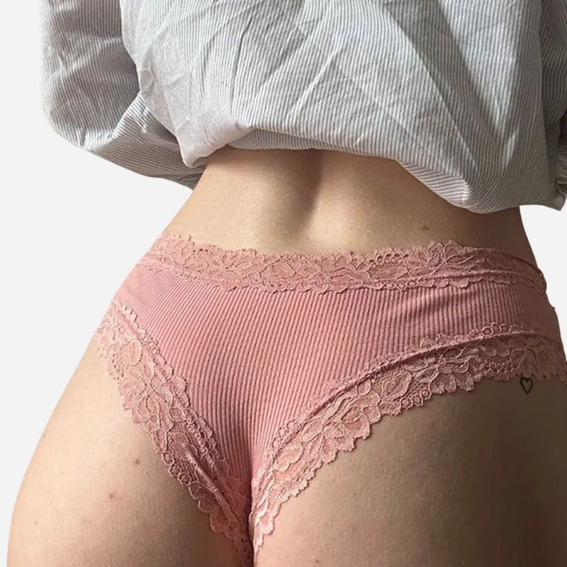 Panties de encaje de algodón - Brasileña de encaje - Compra 4 y llévate 8 - Hipnotelia